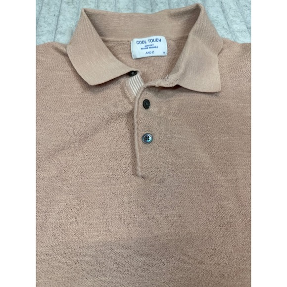 AND Z Other - AND Z Cool Touch Knit Polo Shirt Mens 95 Quick Dry Short Sleeve Sweater